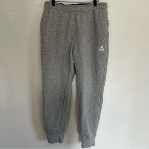 Reebok Light Gray Jogger Sweatpants – Size Medium
